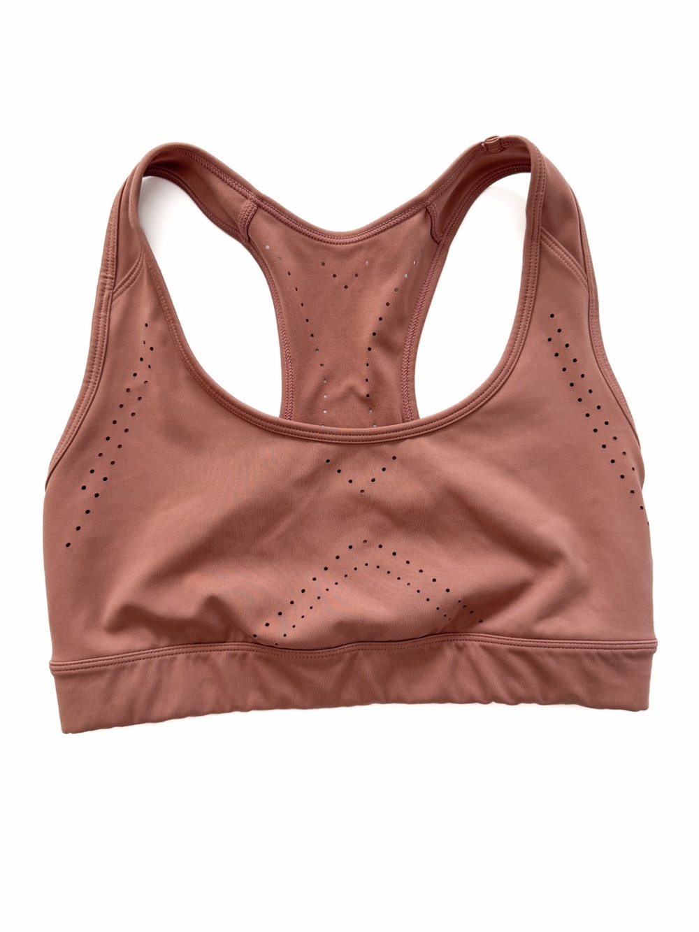 JoyLab Dusty Rose Mauve Laser Cut Racerback Sports Bra